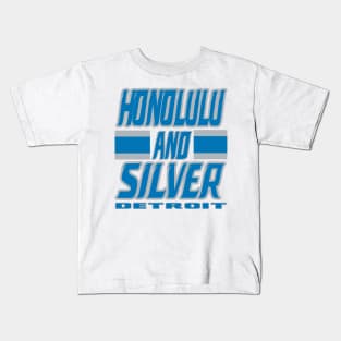 Detroit LYFE Honolulu and Silver True Football Colors Kids T-Shirt